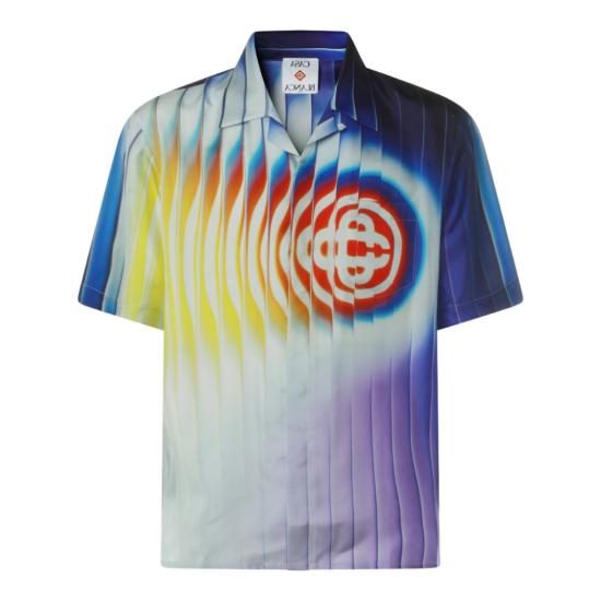 26SS 카사블랑카 반팔 셔츠 MSS26SH00307 Blue