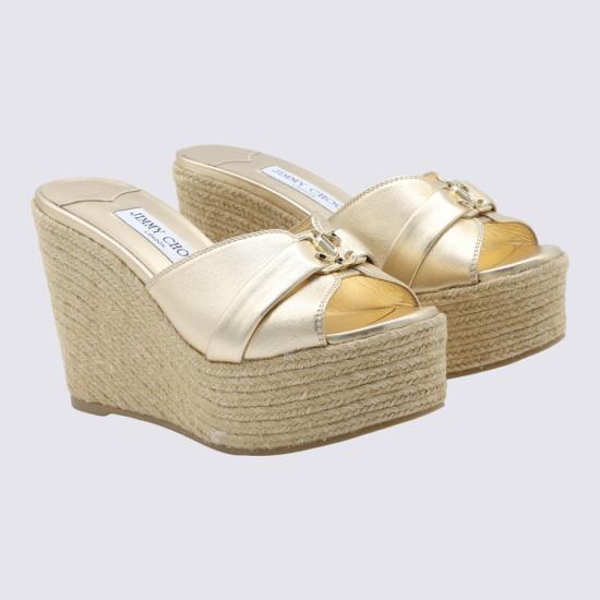 26FW 지미추 뮬/슬리퍼 LEDAWEDGE100MJH000769 Neutrals - JIMMY CHOO
