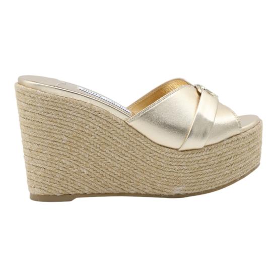 26FW 지미추 뮬/슬리퍼 LEDAWEDGE100MJH000769 Neutrals