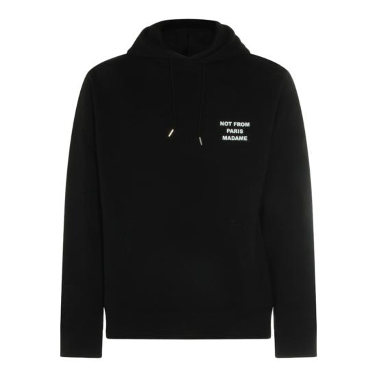 26FW 드롤드무슈 후드 티셔츠 PERMHO162CO127BL Black