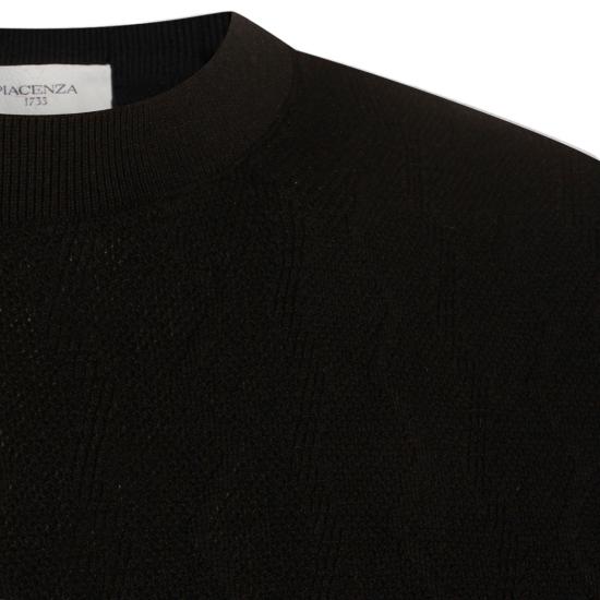 26SS 피아젠차 반팔 티셔츠 M1150026001006999 Black - PIACENZA 1733