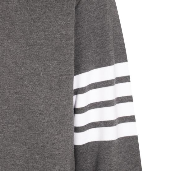 26FW 톰브라운 로고 패치 엔지니어드 4바 스웨트셔츠 MJT021H00535025 Grey - THOM BROWNE