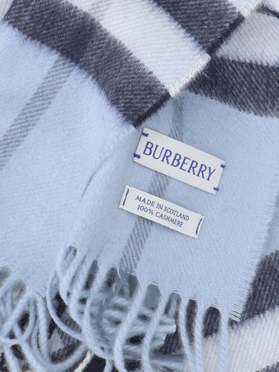26FW 버버리 체크 캐시미어 스카프 8112636C3263 Blue - BURBERRY