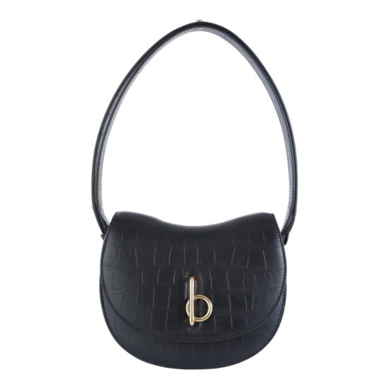 25SS 버버리 스몰 락킹 호스 백 8102214A1189 Black