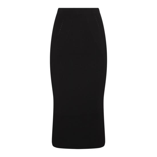 알렉산더 맥퀸 롱 스커트 768608Q1A651000 Black