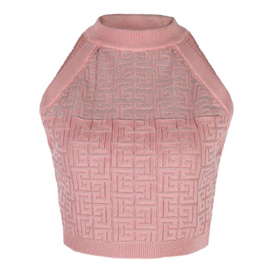  발망 민소매 티셔츠 DF1AB026KG96OIW Pink