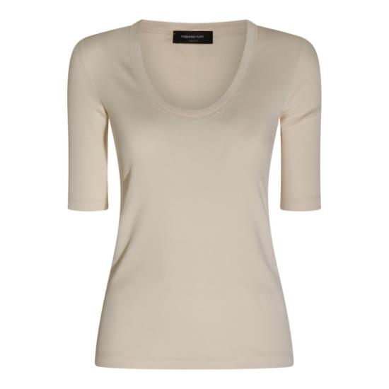 26FW 파비아나 필리피 반팔 티셔츠 JED216F603L8960145 Neutrals