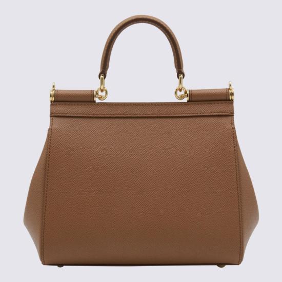 26FW 돌체앤가바나 미디움 시실리 핸드백 BB6003B10018M417 Brown - DOLCE & GABBANA