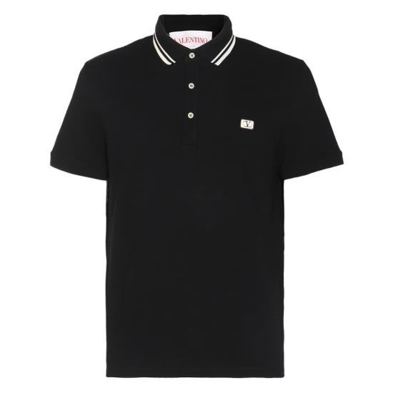  발렌티노 가라바니 폴로 티셔츠 6V3MH01KAQK0NO Black