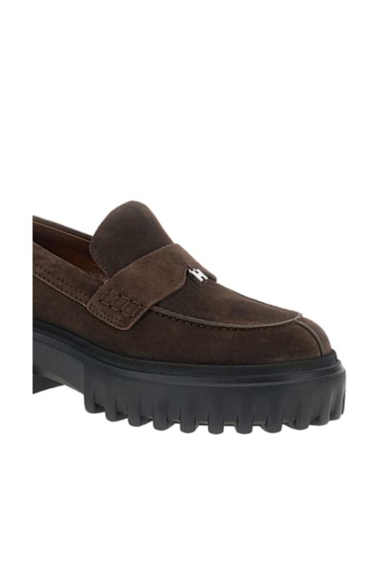 26FW 호간 로퍼 HXW7000FV50BYES610 Brown - HOGAN