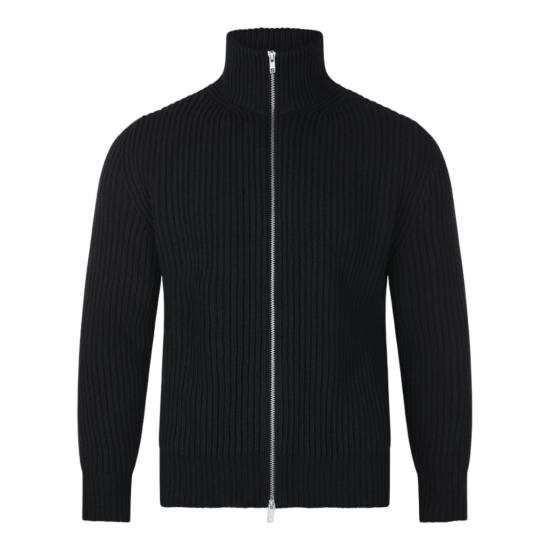 26FW MM6 메종마르지엘라 집업 니트 SH0AM0095M13286900 Black