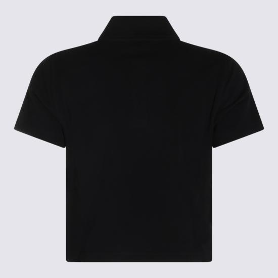 26FW 생로랑 폴로 티셔츠 A003I4Y38EK1000 Black - SAINT LAURENT