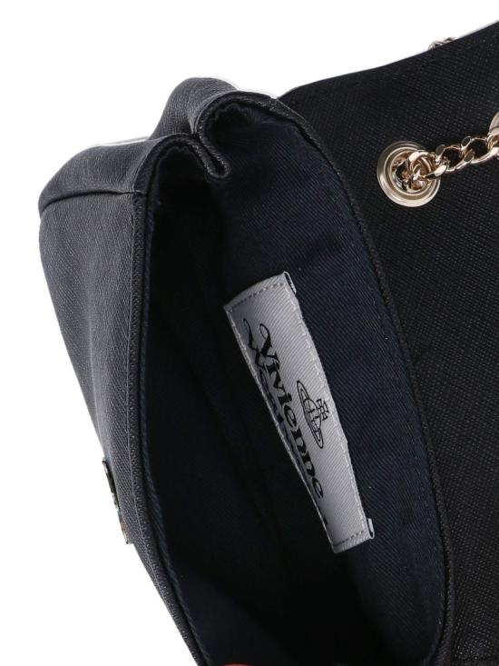 26FW 비비안웨스트우드 스몰 펄스 체인 크로스백 5C01000BW L001NN402 Black - VIVIENNE WESTWOOD