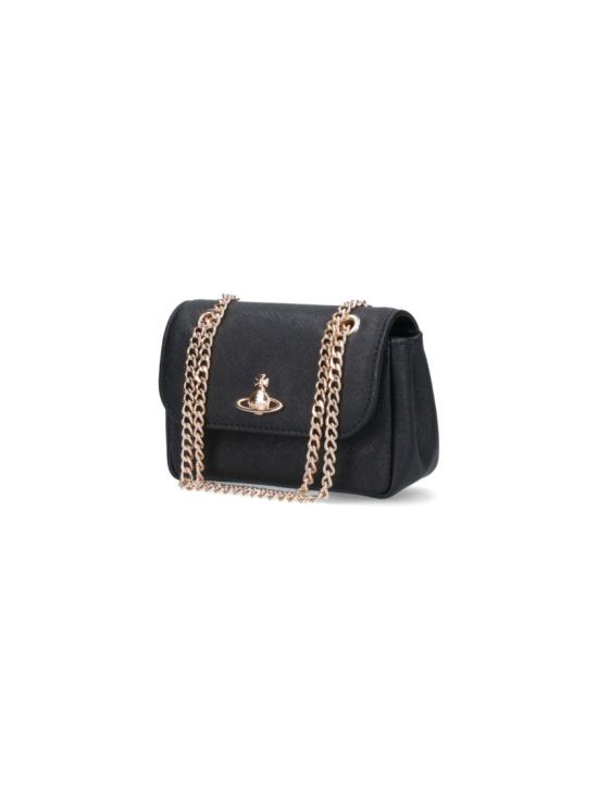 26FW 비비안웨스트우드 스몰 펄스 체인 크로스백 5C01000BW L001NN402 Black - VIVIENNE WESTWOOD