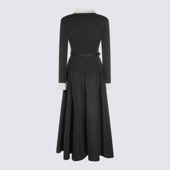 26FW 셀프 포트레이트 롱 원피스 PF26131MAGRGREY Black - SELF PORTRAIT