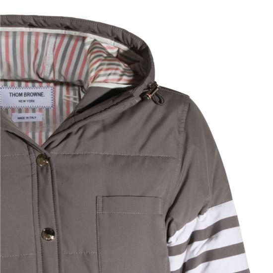 26FW 톰브라운 사이드 4바 패딩 코트 FOD025X05222035 Grey - THOM BROWNE