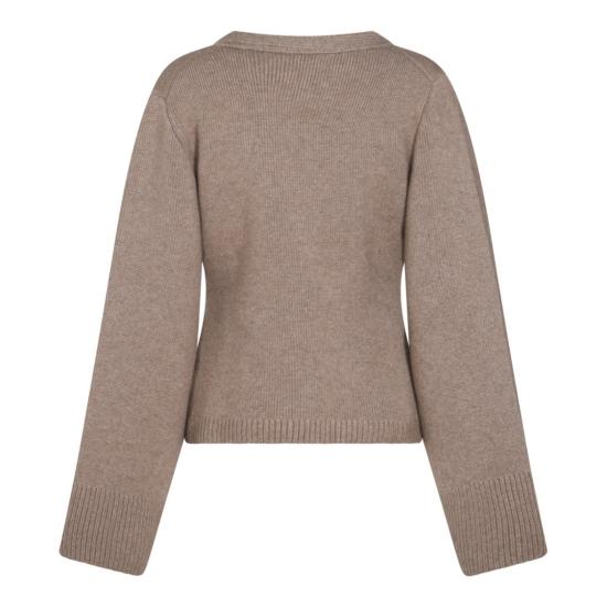 26FW 케이트 스칼렛 캐시미어 가디건 스칼렛 캐시미어 가디건 8267600216 Brown - KHAITE