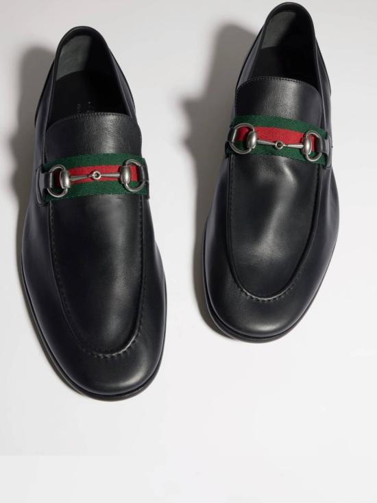 26FW 구찌 코모 홀스빗 레더 로퍼 874936 AAGSM Black - GUCCI