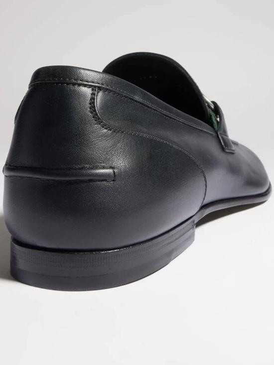 26FW 구찌 코모 홀스빗 레더 로퍼 874936 AAGSM Black - GUCCI