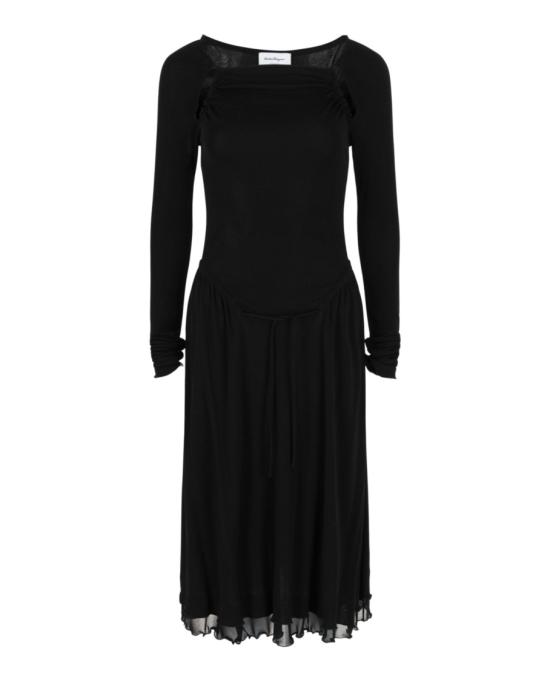  살바토레 페라가모 롱 원피스 136436 750760 00002 48 Black