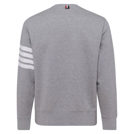 26FW 톰브라운 로고 패치 엔지니어드 4바 스웨트셔츠 MJT021H00535068 Grey - THOM BROWNE