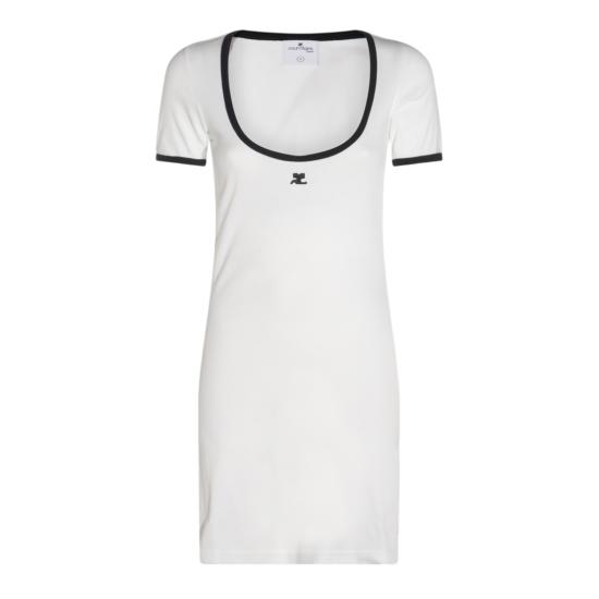  쿠레쥬 미디 원피스 225JRO600JS02030098 White