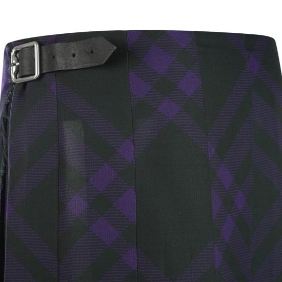  버버리 체크 울 미디 킬트 스커트 8078013B7984 Black - BURBERRY