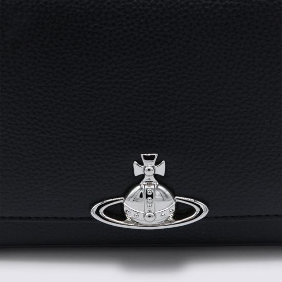 26FW 비비안웨스트우드 오르브 엠보싱 카프스킨 토트백 4602000WWS000DN403 Black - VIVIENNE WESTWOOD