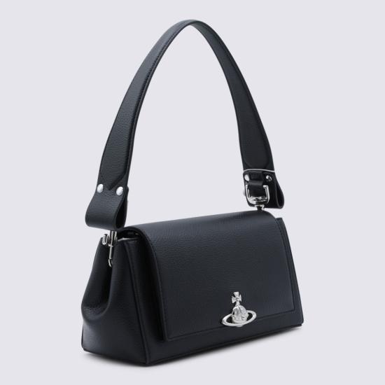 26FW 비비안웨스트우드 오르브 엠보싱 카프스킨 토트백 4602000WWS000DN403 Black - VIVIENNE WESTWOOD