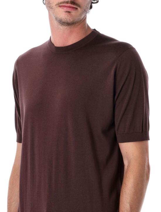 26SS 존스메들리 반팔 티셔츠 KEMPTONRSN Brown - JOHN SMEDLEY