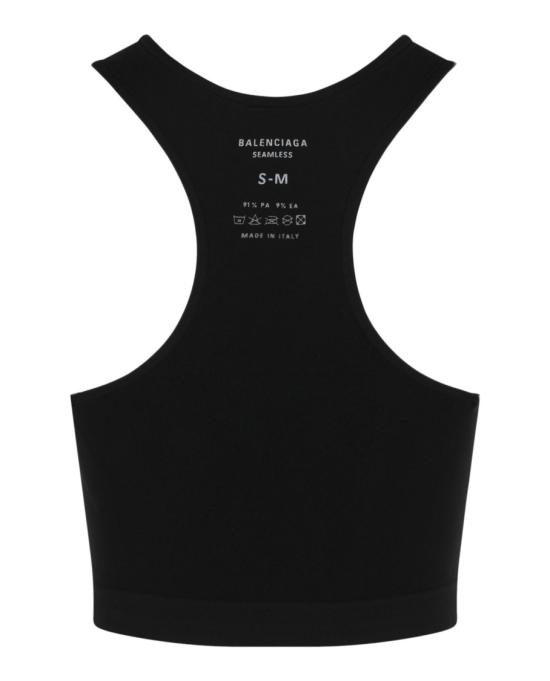  발렌시아가 민소매 티셔츠 807538 4E6B2 1000 00002 1 Black - BALENCIAGA