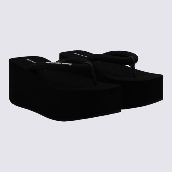 26FW 알렉산더 왕 뮬/슬리퍼 30326S024001 Black - ALEXANDER WANG