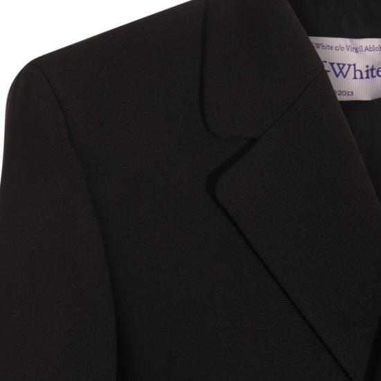  오프화이트 코트 OMER082F23FAB0011010 Black - OFF WHITE