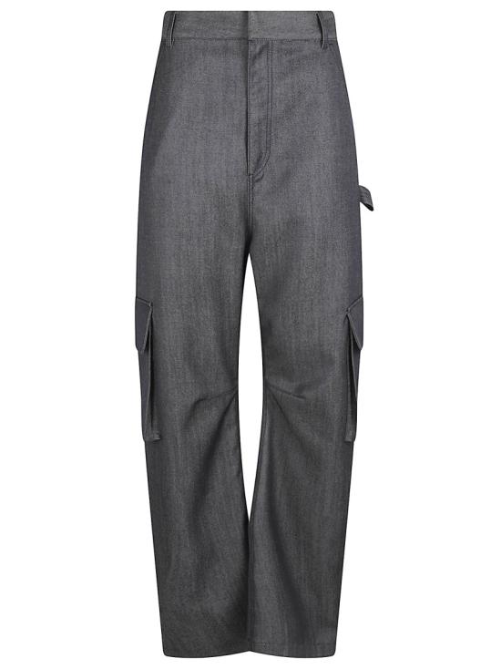 26FW 발렌시아가 유틸리티 울 카고 팬츠 A002ADTUT444100 Grey