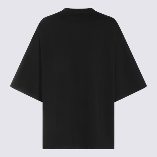 26FW 릭 오웬스 반팔 티셔츠 RU02F4283JA09 Black - RICK OWENS