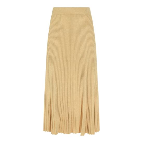 26SS 짐머만 롱 스커트 8721SS261METGLD Gold