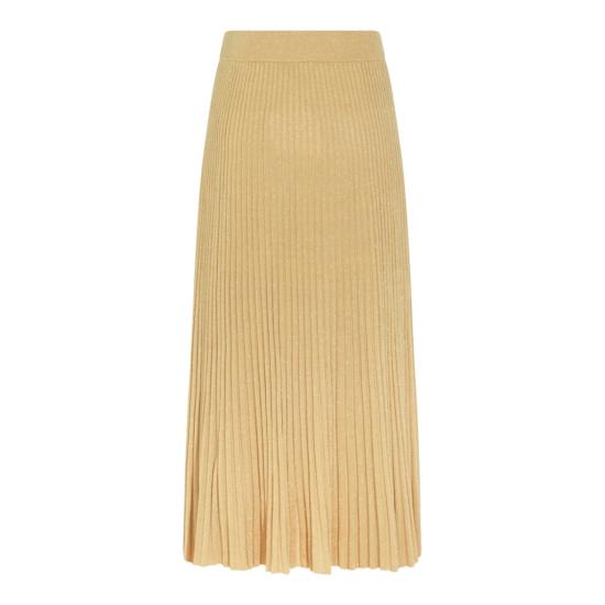 26SS 짐머만 롱 스커트 8721SS261METGLD Gold - ZIMMERMANN
