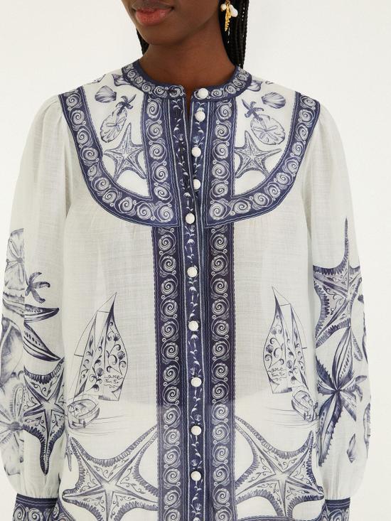 26FW 팜 리오 블라우스 356225 25192 Bianco - FARM RIO