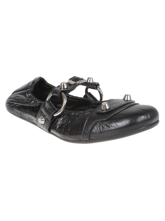 26SS 발렌시아가 플랫 슈즈 828095WWAD4Y1080 Black - BALENCIAGA