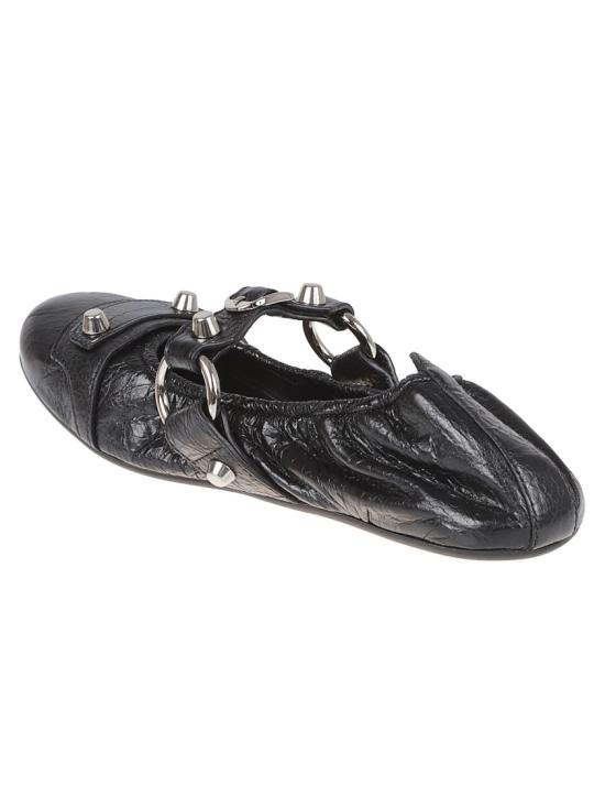 26SS 발렌시아가 플랫 슈즈 828095WWAD4Y1080 Black - BALENCIAGA
