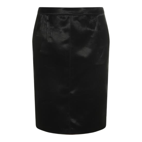 26SS 생로랑 미디 스커트 863981Y1K441000 Black