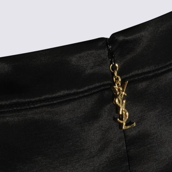 26SS 생로랑 미디 스커트 863981Y1K441000 Black - SAINT LAURENT