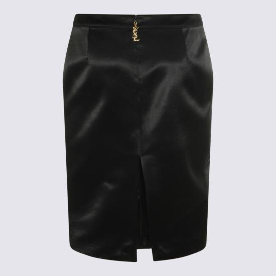 26SS 생로랑 미디 스커트 863981Y1K441000 Black - SAINT LAURENT