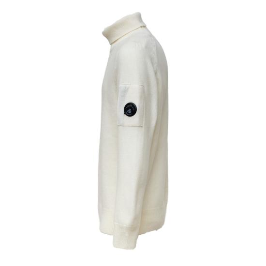 26FW 씨피 컴퍼니 터틀넥 21CMKN086A110149A White - C.P. COMPANY
