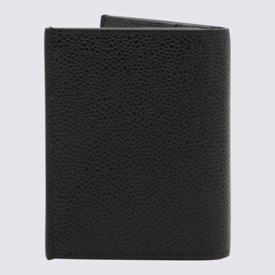 26FW 톰브라운 페블 그레인 더블 카드 홀더 MAW021L00198001 Black - THOM BROWNE
