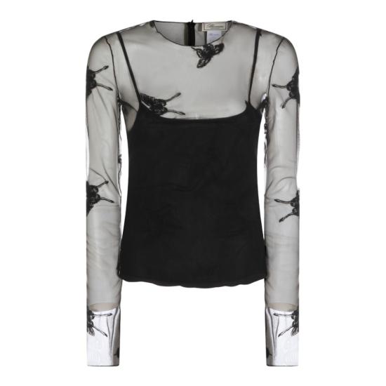 26SS 블루마린 블라우스 P644C262AF0990 Black