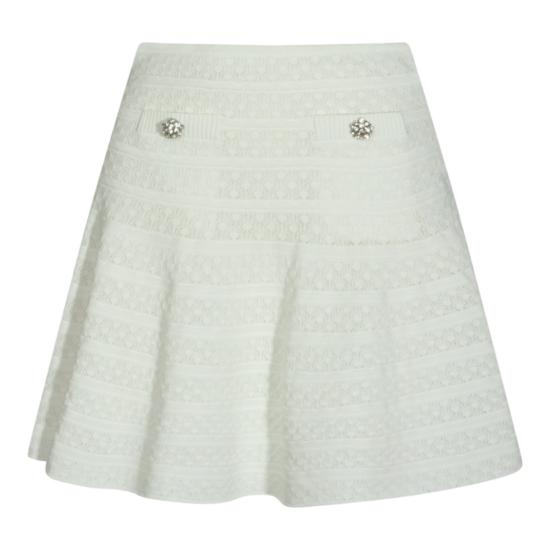 26SS 셀프 포트레이트 스커트 SS26063SKWWHITE