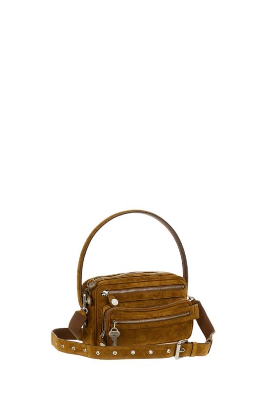  아크네 스튜디오 카메로 파티 스웨이드 백 C10284295 Brown - ACNE STUDIOS