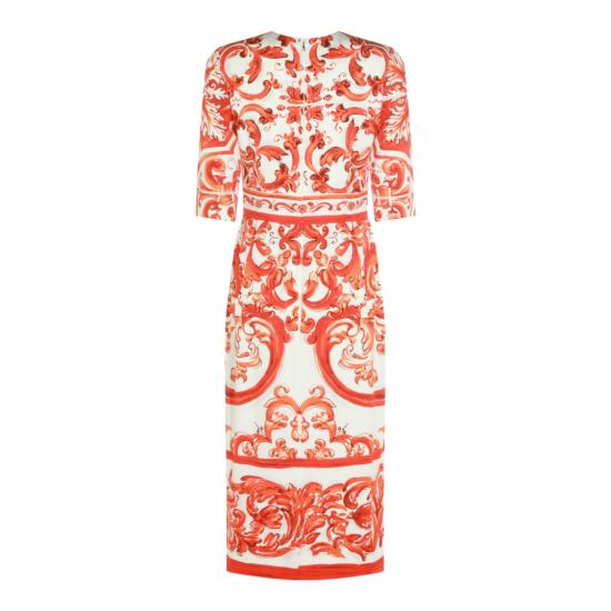 26FW 돌체앤가바나 미디 원피스 F6EAJTGDDRJS9000 Orange - DOLCE & GABBANA