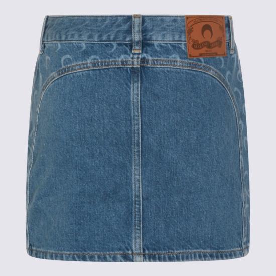 26SS 마린세르 데님 스커트 WSK135ACDEN0002BL05 Blue - MARINE SERRE